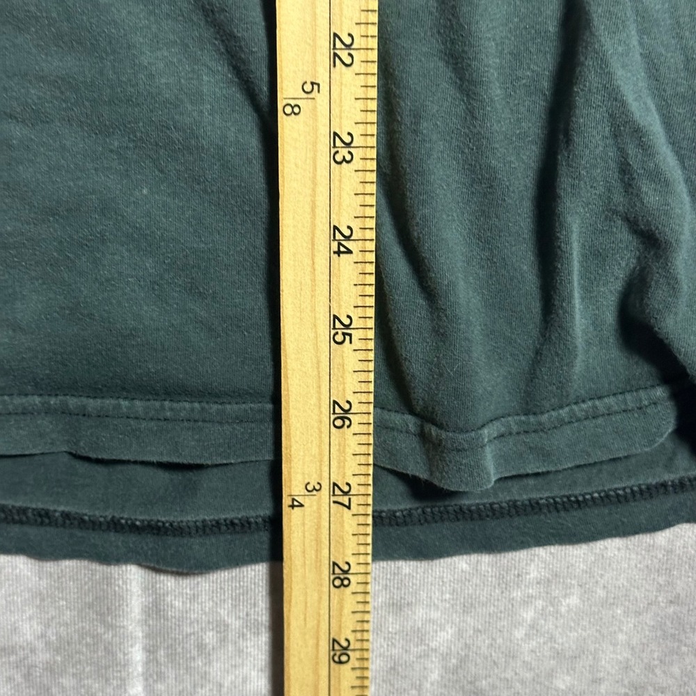 Vintage Dutch Bros Coffee Mens Medium Green Dip Dye Graphic T Shirt Luv Retro - Picture 6 of 7